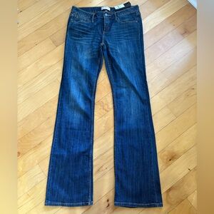 NWT Banana Republic Sz 30 10L 10 Long Boot Cut Leg Jeans Flap Back Pockets